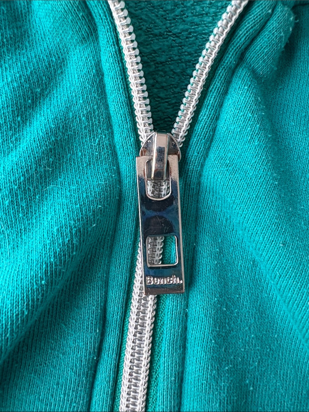 Bench Teal Half-Zip Hooded Pullover - Picture 3 of 12